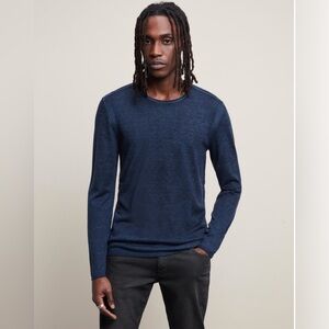 John Varvatos Pete Crewneck Men’s Fitted Silk & Cashmere Sweater